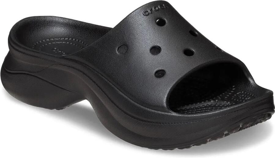 Crocs Bae Slide Casual Damesklomp Zwart Verhoogde Zool Jibbitz™ Geschikt - Foto 2