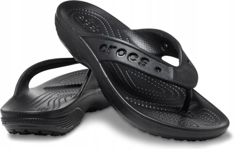 Crocs Baya II Flip Dames Teenslippers Zwart Lichte en Comfortabele Pasvorm Croslite™ Materiaal