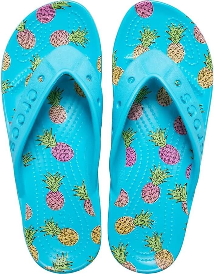 Crocs Baya II Graphic Flip Digital Aqua Multi US M11