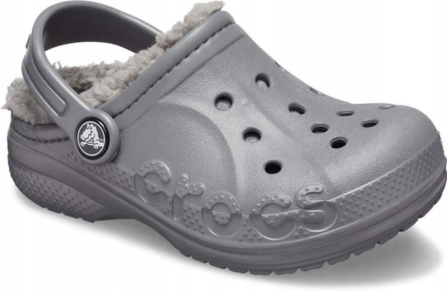 Crocs Baya Lined Kinderklompen Charcoal 30-31 Croslite Materiaal