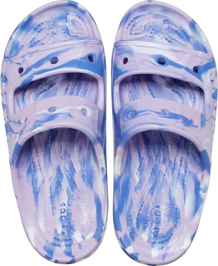 Crocs Baya Marbled Sandalen Lavender Multi US M6 W8