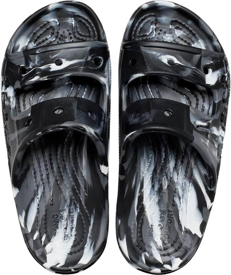 Crocs Baya Marbled Sandalen Zwart Multi US M11