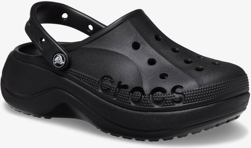 Crocs Baya Platform Clog dames klompen zwart Clogs