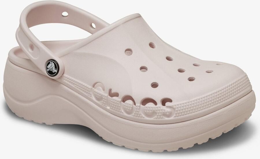 Crocs Baya Platform Clogs Barely Pink dames klompen Roze Clogs