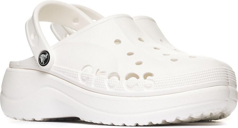Crocs Baya Platform Dames Klomp Wit 39-40 Comfortabele Pasklare Stijl