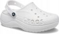 Crocs Baya Platform Clog Dames Wit Comfortabel - Wit