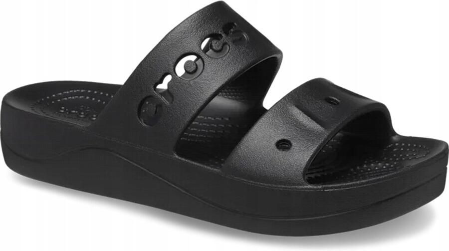 Crocs Baya Platform Dames Klomp Zwart Lichtgewicht Comfortabel