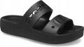 Crocs Baya Platform Dames Klomp Zwart Lichtgewicht Comfortabel - Zwart
