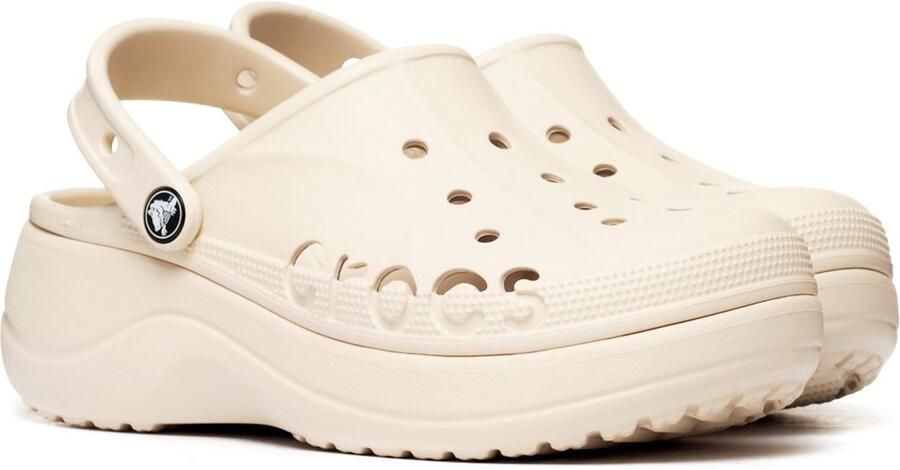 Crocs Baya Platform Serie Klompen Winter Wit Dames