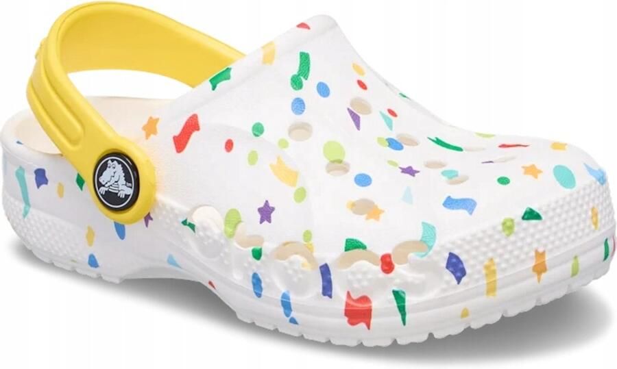 Crocs Baya Seasonal Printed Kinderklomp Gedrukt Wit Multikleur
