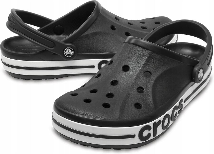 Crocs Bayaband Dames Klompen Zwart Wit
