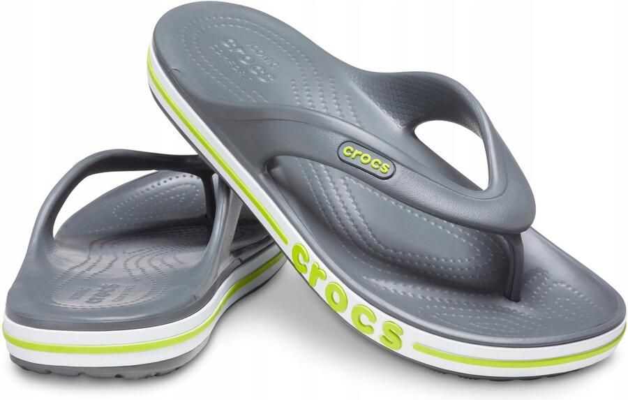 Crocs Bayaband Serie Dames Teenslippers Slate Grey Lime Punch M5 W7