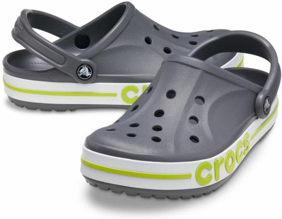 Crocs Bayaband Serie Damesklompen Slate Grey Lime Punch Croslite