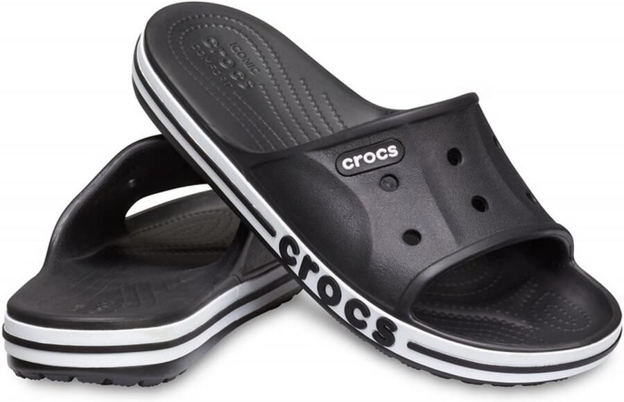 Crocs Bayaband Side Slippers Unisex Zwart