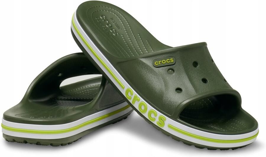 Crocs Bayaband Serie Dames Klapjes ARMY GREEN 36-37 Croslite™ Materiaal