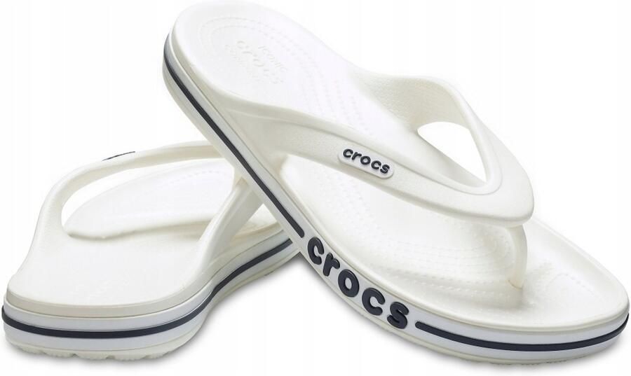 Crocs Bayaband Teenslippers Wit Navy Comfortabel Antibacterieel