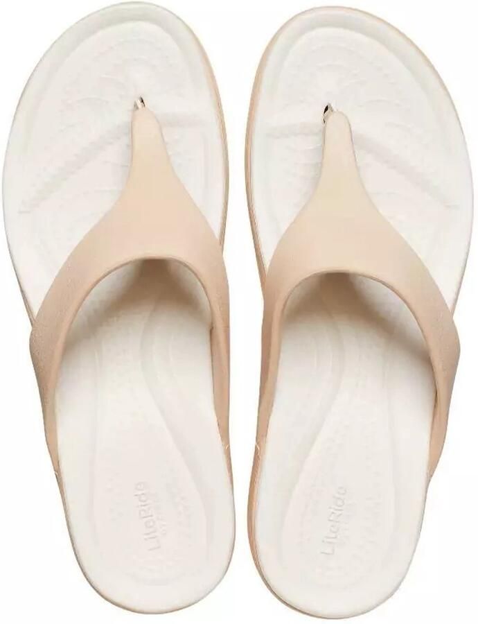 Crocs Boca Wedge Slippers Chai