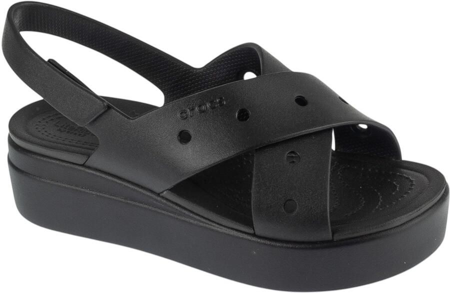 Crocs Brooklyn 4U Cross Strap Sandal W Vrouwen Zwart Sandalen