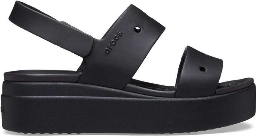 Crocs Sandalen met sleehak Sabots Brooklyn 4u noir