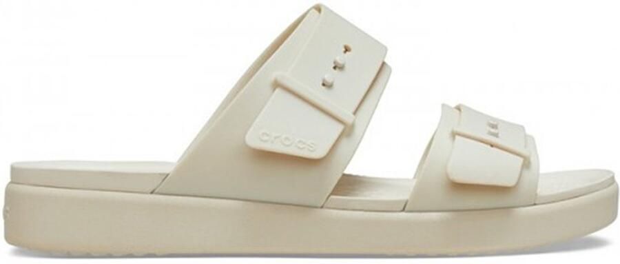 Crocs Brooklyn Buckle Low dames sandalen beige lichtgewicht comfort model 211215-0LH