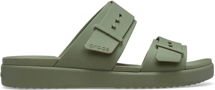 Crocs Brooklyn Buckle Low Sandalen Groen Vrouw