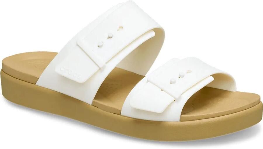 Crocs Brooklyn Buckle Low Sandalen Wit Vrouw