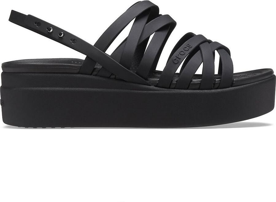 Crocs Brooklyn Dames Sandalen Zwart 45 mm Hak LiteRide Comfort - Foto 3