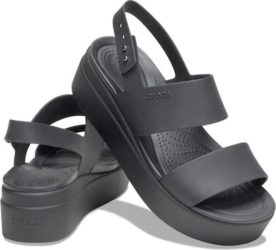 Crocs Sleehaksandaaltjes Brooklyn Low Wedge zomerschoen sandaal sleehak met modieuze plateauzool - Foto 4