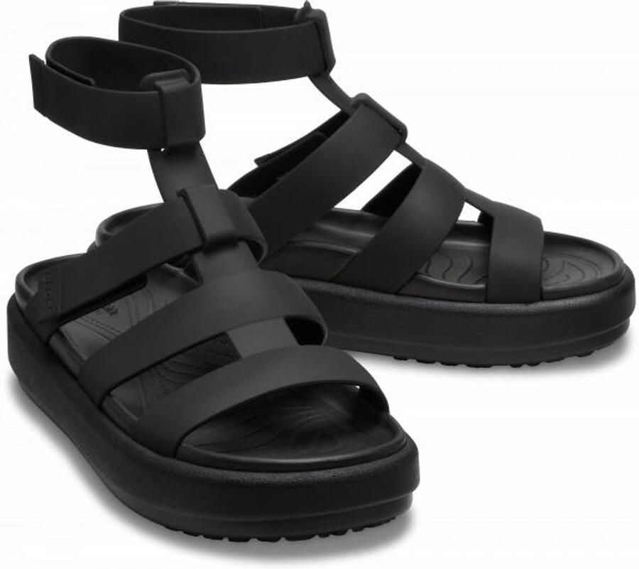 Crocs Brooklyn Luxe Gladiator Sandalen 38-39 Zwart LiteRide Technologie