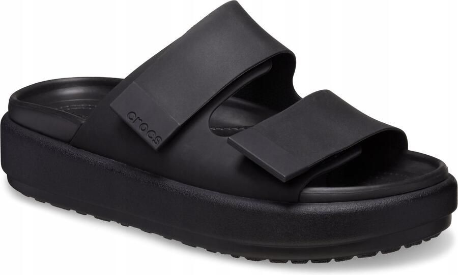 Crocs Brooklyn Luxe Sandalen Zwart Zwart Comfortabel Matlite™ Bovenstuk - Foto 2