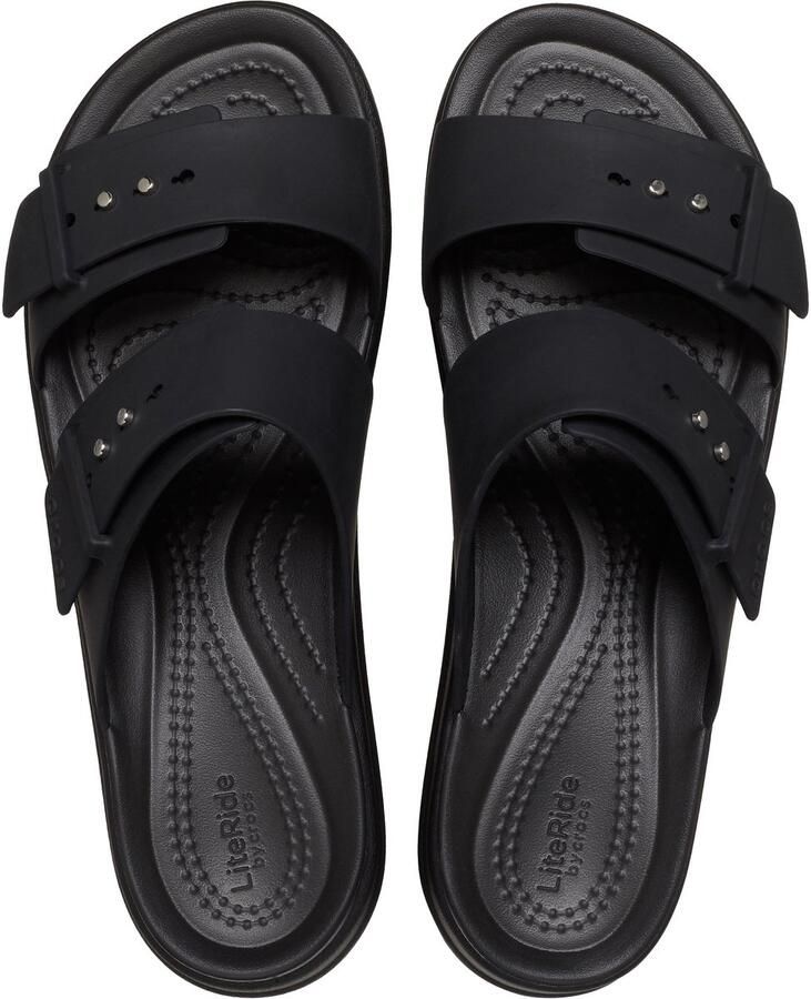 Crocs Slippers Brooklyn Low Wedge plateau zomerschoen pantoffels met gespsluiting - Foto 2