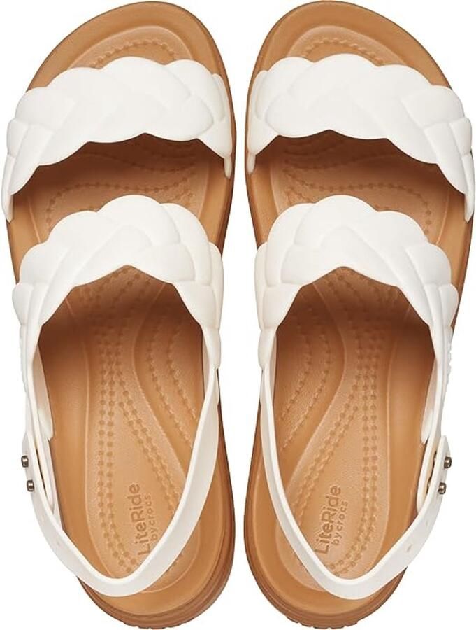 Crocs Brooklyn Woven Upper Low Wedge Wit US W6