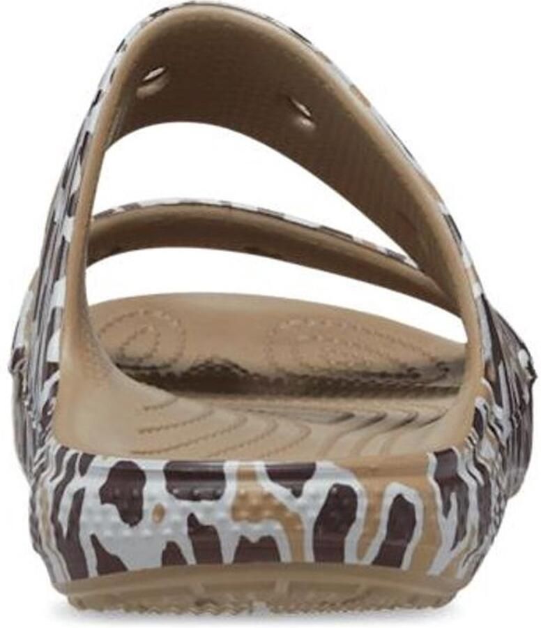 Crocs Classic Animal Print Sandalen Khaki Leopard US M11
