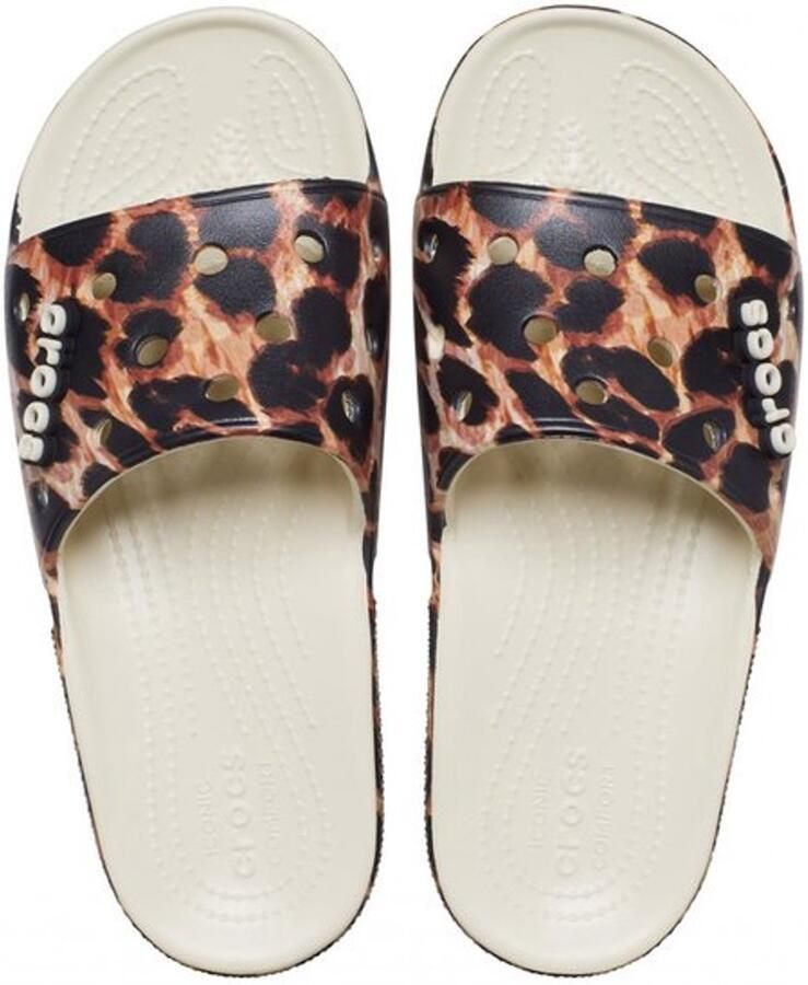 Crocs Slippers Classic Animal Remix Slide met band in animal look - Foto 2
