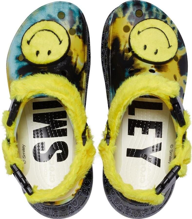 Crocs Classic Bae Buckle Smiley Clog