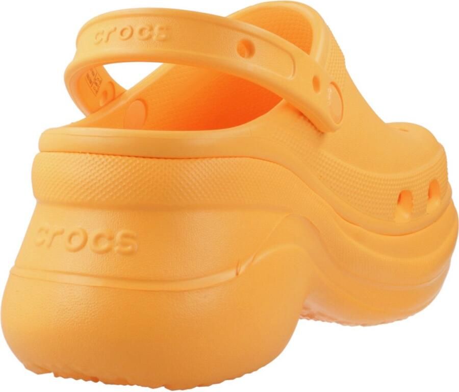 Crocs Classic Bae Clog Platform Dames Klomp Orangesicle Verstelbare Riem Comfortabel - Foto 2