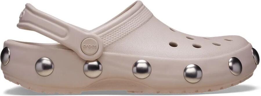 Crocs Classic Big Studded Klompen Beige