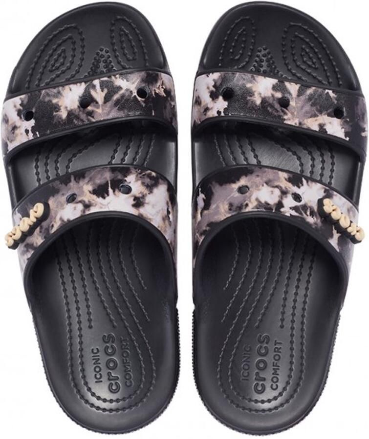 Crocs Classic Bleach Dye Sandalen Zwart US M9 W11