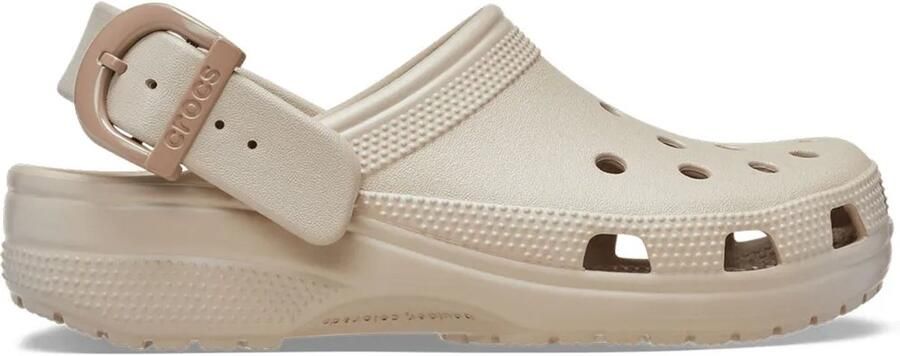 Crocs Classic Buckle Klompen Beige