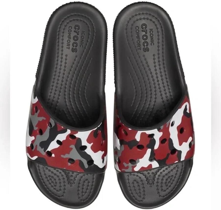 Crocs Classic Camo Slide Zwart US J2