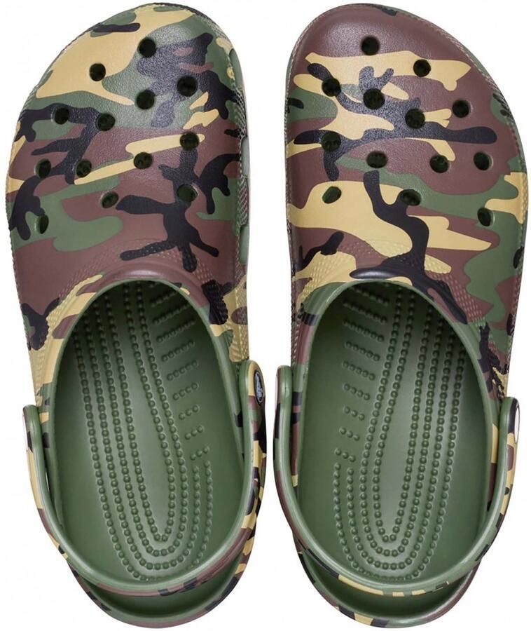Crocs Classic Clog Camouflage Heren synthetische klompen Army Green Multi