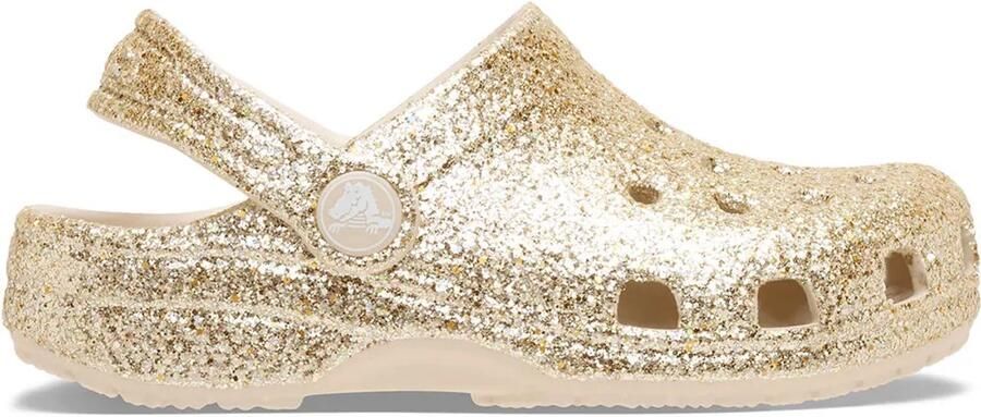 Crocs Classic Chunky Glitter Klompen Goud Kinderen