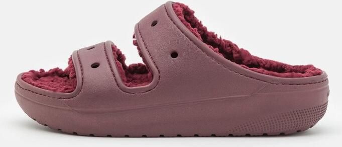 Crocs Classic Cozy Gevoerde Sandalen Dark Cherry US M9 W11 - Foto 3
