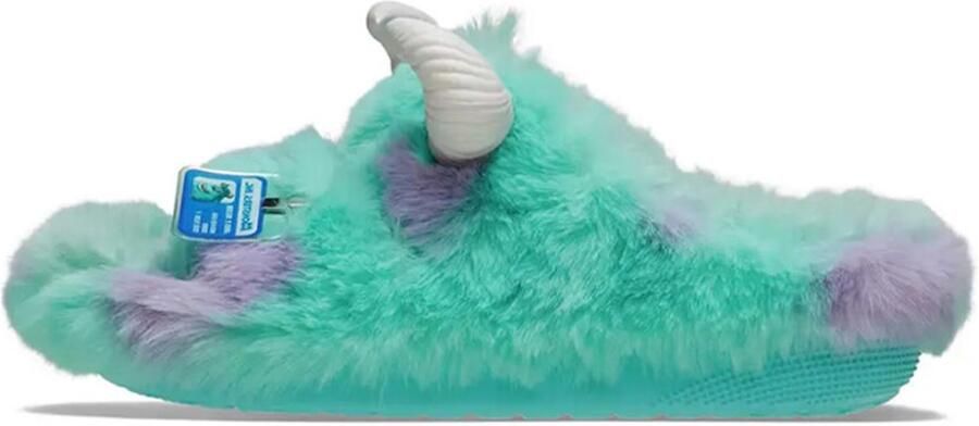 Crocs Monsters Inc Sulley Classic Cozzzy Sandal Blue- Blue