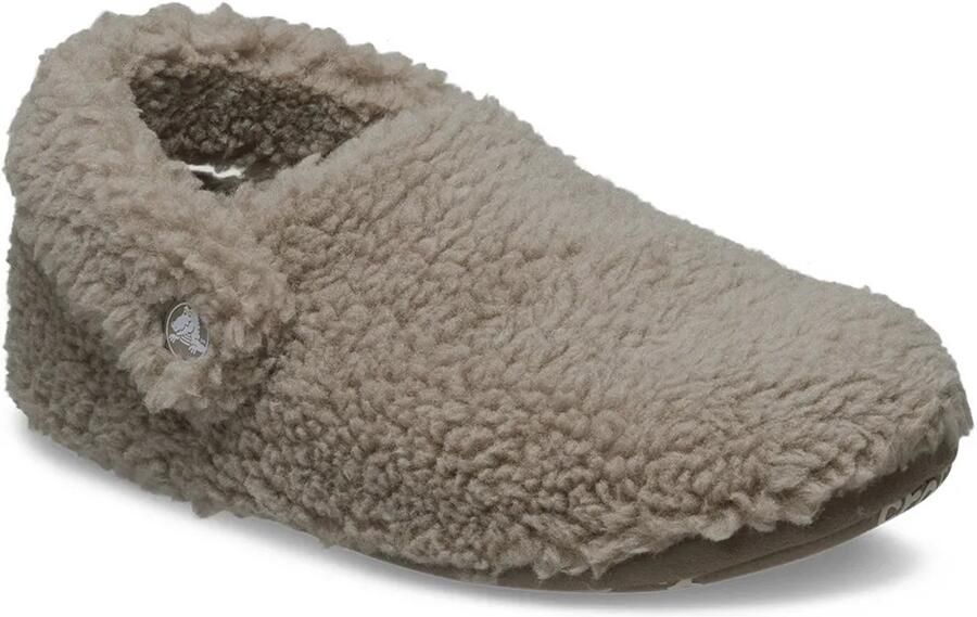 Crocs Classic Cozzzy Slipper Toddler Mushroom Pantoffels Grijs Beige Kinderen - Foto 2