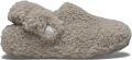 Crocs Classic Cozzzy Slipper Toddler Mushroom Pantoffels Grijs Beige Kinderen - Bruin