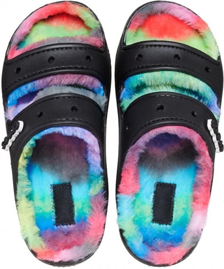 Crocs Classic Cozzzy Spray Dye Sandalen Zwart Multi US M8 W10