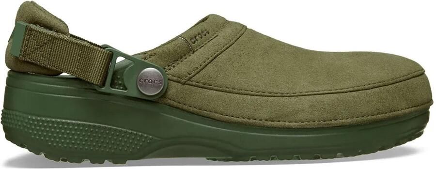 Crocs Classic Crafted Vegan Suede Klompen Groen