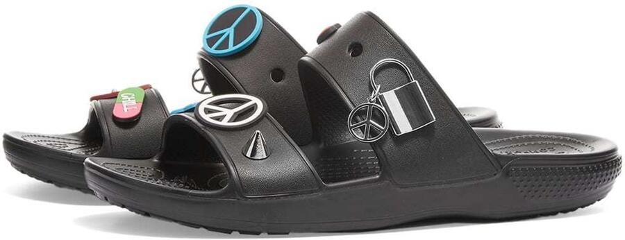 Crocs Classic Createyr Peace Sandal Black M7W9