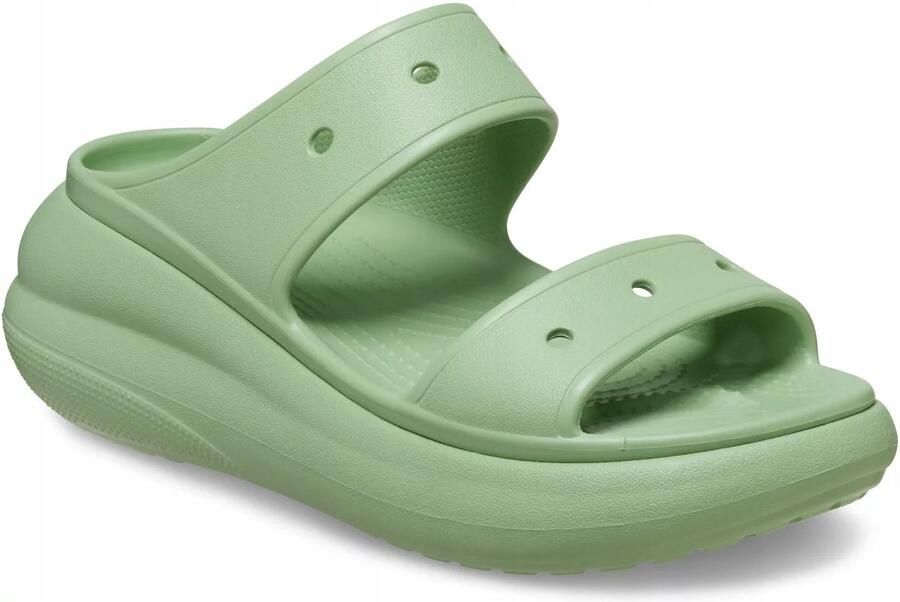 Crocs Classic Crush Serie Platform Klomp Sandalen 42-43 Croslite Fair Green - Foto 2